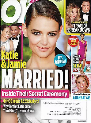 OK! Magazine September 26 2016 Katie Holmes Jamie Foxx Tom Hiddleston • £16.09