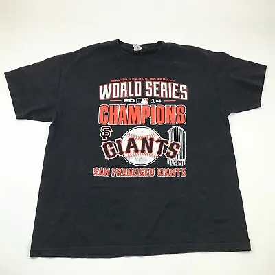 San Francisco Giants Shirt Size Extra Large Black MLB Baseball Tee Short Sleeve • $15.02