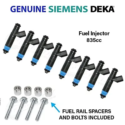 GENUINE SIEMENS 80LB FUEL INJECTORS EV6 FI11491 +Spacers LS1 LQ4 LQ9 LM7 5.3 4.8 • $469.98