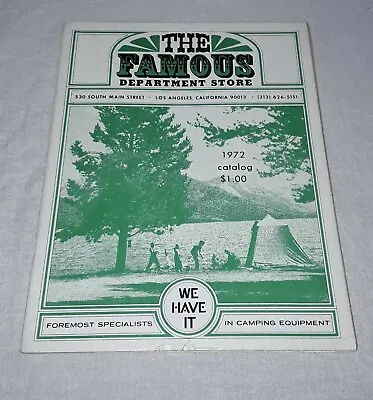 $20.99 • Buy The Famous Department Store Camping Catalog Los Angeles California 1972