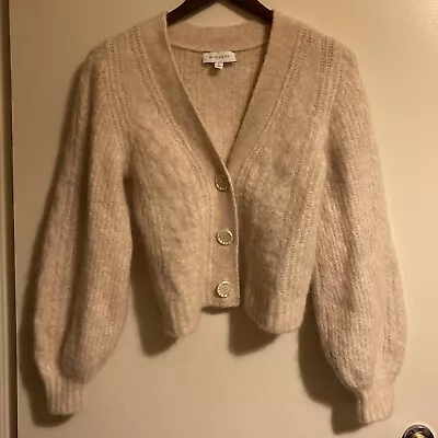 Witchery Cropped Wool Blend Cardigan Size S • $45