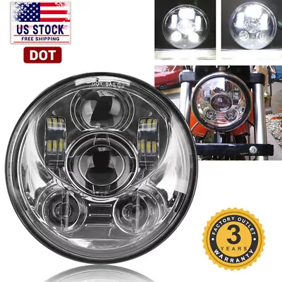 DOT 5.75  LED Headlight White For Shadow VT 600 700 750 1100 VTX 1300 1800 • $39.10