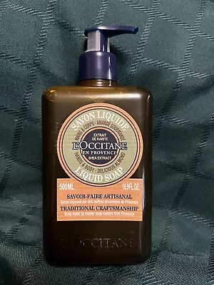 L'OCCITANE Shea &  Almond Hand & Body Liquid Soap 16.9oz NEW & Rare Scent • $30