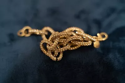  J. CREW Gold Tone Crystal Pave Link Bracelet • $17