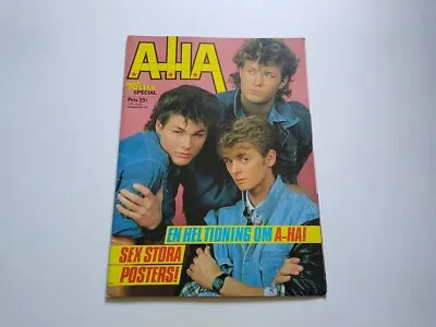 Aha A-ha Morten Harket Magne Pal Sandra Modern Talking Poster Magazine Sweden • $115.50