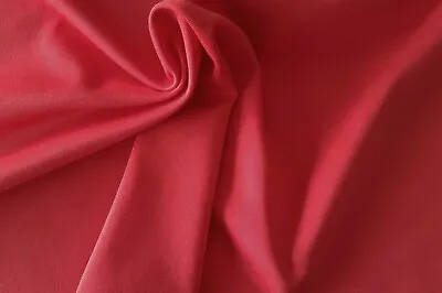 £5.95 • Buy Top Quality Red Ponte Roma KnittedJersey Fabric/Material - 1 Full Metre