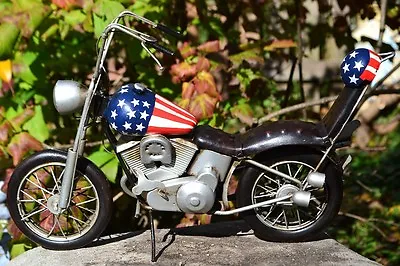 Handmade Tin Motorcycle Metal Model - Harley Davidson Captain America Easy Rider • $179.97