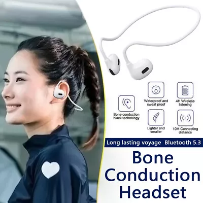 Sport Earphones Bluetooth Wireless Bone Conduction Headphones Waterproof Headset • $15.88