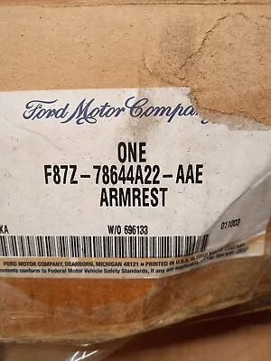 F87Z-78644A22-AAE Nos Explorer Arm Rest/console • $49.95