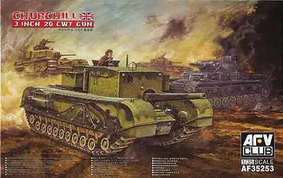 AFV Club 1/35 Churchill 3 Inch 20 CWT Gun  #35253  📌Listed In USA📌 • $59.98