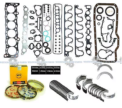 $314.46 • Buy 82-84 Toyota Supra Cressida 2.8l Dohc 12v 5mge L6 Full Set Engine *re-ring Kit*