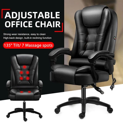 $142.95 • Buy Executive Massage Office Chair USB Home Premium Recliner Computer Gaming Seat