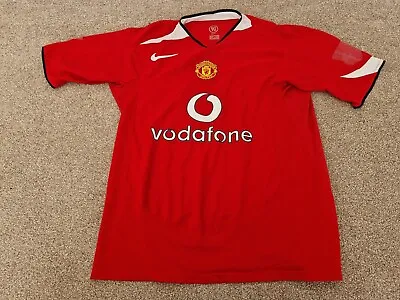 Classic Manchester United 2004-2006 M Medium Mens Home Nike Shirt Scholes 18 • $55.76