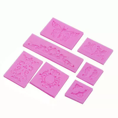 Relief Baroque Silicone Fondant Mould Vintage Cake Decor Border Sugar Paste Mold • $2.35