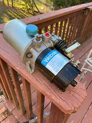 $99 • Buy Webster Hydraulic Pump & Motor - Plow / Log Splitter  - Prestolite MDY Motor