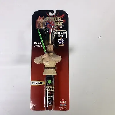 Star Wars Episode 1 Qui-Gon Jinn Spin Pop Candy Battle Lightsaber 1999 • $22.21