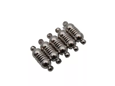 £2.95 • Buy 5 Pc 14mm Silver Plated Strong Magnetic Clasps Jewellery Clasp Necklace Craft E5