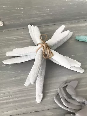 LAST ONE - Set Of 3 White Starfish - Nautical - Home Decor - Gift - Coastal • £10.99