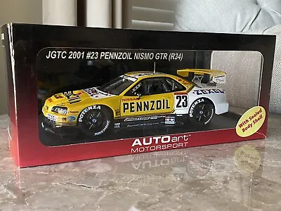 1:18 AutoArt Nissan Skyline Nismo GTR R34 JGTC Pennzoil #23 • $329