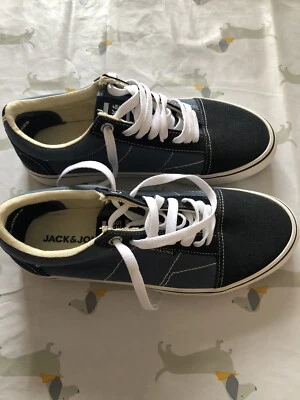 £12.99 • Buy Jack &Jones Shoes , Canvas, Sneakers, Plimpsoles Mens/ Boys Size Uk 7 Blue,Black