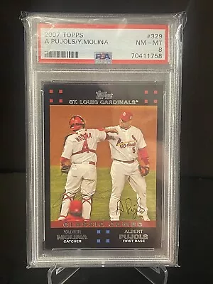 2007 Topps Classic Combo Yadier Molina/Albert Pujols St. Louis Cardinals PSA 8 • $20