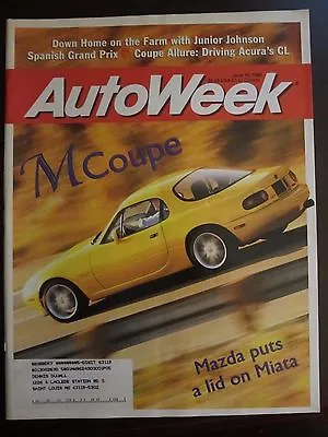 Autoweek Magazine June 1996 Mazda Miata M Coupe (V) AW • $4.99