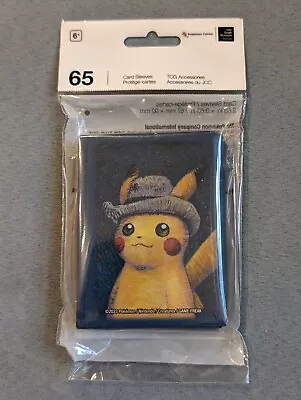 Van Gogh Museum X Pokemon Card Sleeves Pikachu With Grey Felt Hat (65 Sleeves) • $24.99