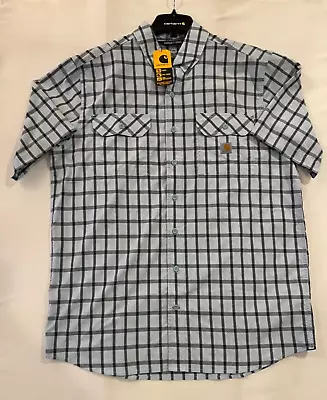 Carhartt Force Relaxed Fit Plaid Shirt Mens 4XLarge Anti Odor Sun Protection NWT • $35