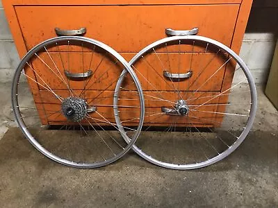 Araya GP-710 26x1.50 H/E 7 Speed MTB Wheelset W/11-28 Cassette & Acera-X Hubs • $70