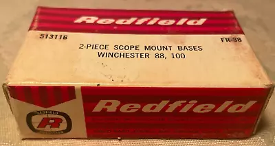 VINTAGE REDFIELD FRONTIER 513116 TWO PIECE SCOPE MOUNT BASE For WINCHESTER NEW • $35