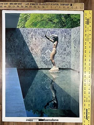 Barcelona Pavilion Barcelona 1929/86. Architect Mies Van Der Rohe Poster • $100