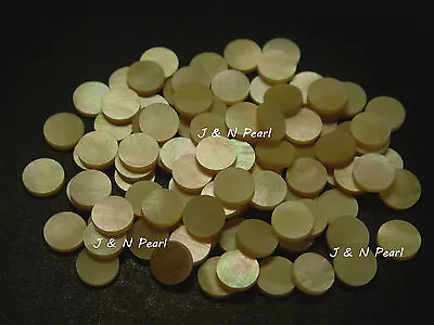 100+5pcs Free 9.0mm Gold Mother Of Pearl Inlay Material Decoration Dots • $26.39