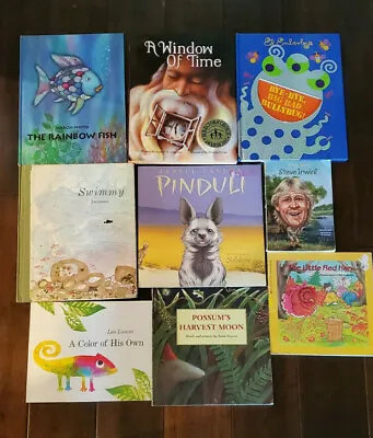 Children's Books~lot ~swimming~a Color Of His Own~the Rainbow Fish~bye-bye Big • $14.75