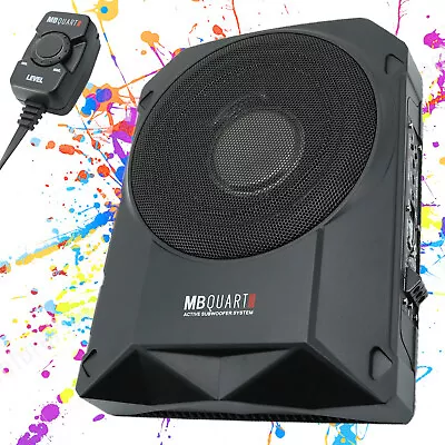 MB Quart RW-108A 800 Watt Slim Under-Seat Powered Car/Truck Subwoofer Sub • $132.99