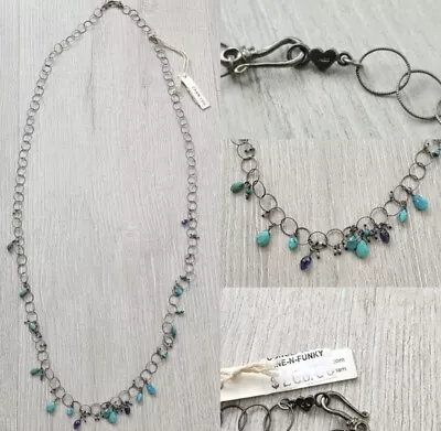 Chan Luu Sterling Silver And Turquoise Necklace • £212.12