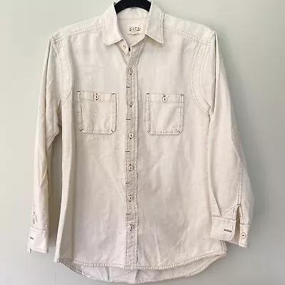 Urban Outfitters Koto Ivory Speckled Button Down Shirt-Men's Size Small • $17.49