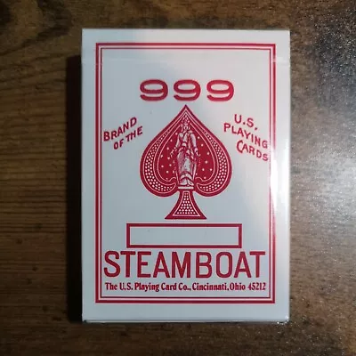 Foil-Edged Steamboat 999 Red Playing Cards New & Sealed USPCC Gilded Deck • $149.40