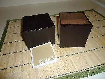 Michael Kors Empty Brown Leather Watch Box Pillow • $7.99