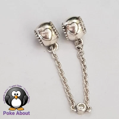 $70 • Buy AUTHENTIC PANDORA CHARM FAMILY FOREVER TIES Silver SAFETY CHAIN 791788