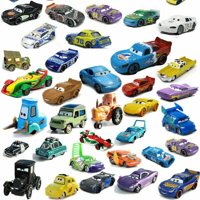 Disney Pixar Cars Lot Lightning McQueen 1:55 Diecast Model Car Gifts Collect New • $15.45