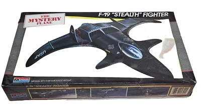 Monogram F-19 Stealth Fighter 1:48 Scale Vintage 1987 Collectible New! MISB!! • $75
