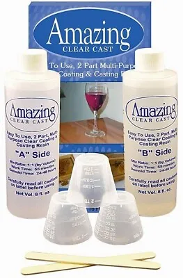 Alumilit Amazing Clear Cast Clear Coating & Casting Resin Kit High Gloss 16oz • $19.95