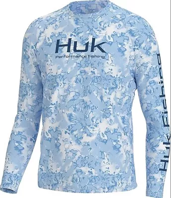 HUK Men's Pursuit Crew Long Sleeve Fishing Shirt • $24.99