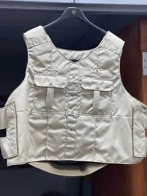 P.b. Paca Outer Uniform Shirt Tac Tailored Body Armor Carrier Silver Tan - New~ • $45