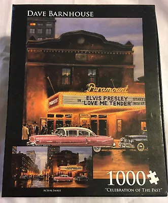 Dave Barnhouse 1000 PC Jigsaw Puzzle “CELEBRATION OF THE PAST” Elvis Presley • $15.98