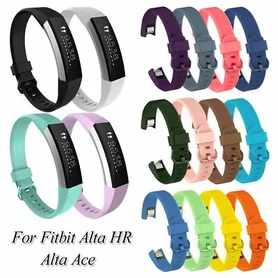 $3.88 • Buy Silicone Wrist Strap Replacement Bands Watch Band Soft For Fitbit Alta HR Ace