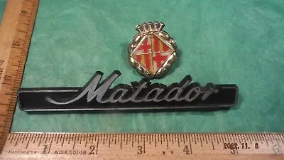 BQ99 AMC Matador Barcelona Glove Box Emblems Vintage 1978 #3665224 MATADORE • $50.94