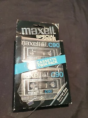 Maxell UD XL I C90 Blank Cassette Tape Japan 1978 Twin Pack NOS • $50