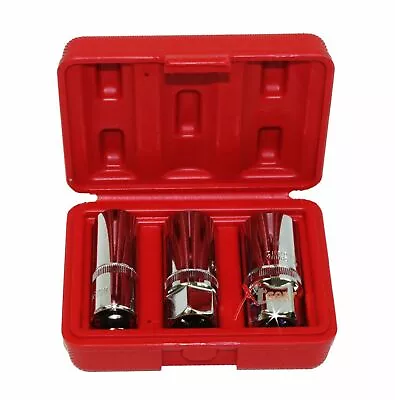 3pc Magnetic Spark Plug Socket Set 1/2  Dr Remove Installing Socket 16 18 21mm • $18.59