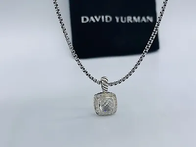 David Yurman Petite Albion Pendant Necklace With White Topaz And Diamonds 17  • $329.99